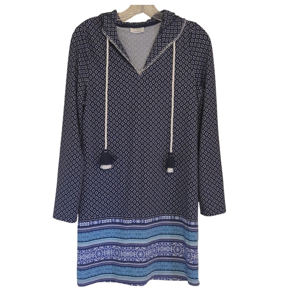 Cabana Life x Talbots UPF 50+ Blue  Dress Cover‎ Up Size S Vacation Resort